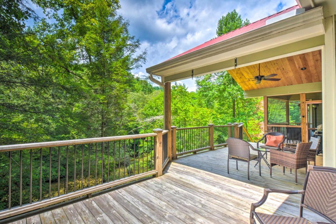Cozy Riverside Dahlonega Home With Kayaks And Fire Pit מראה חיצוני תמונה
